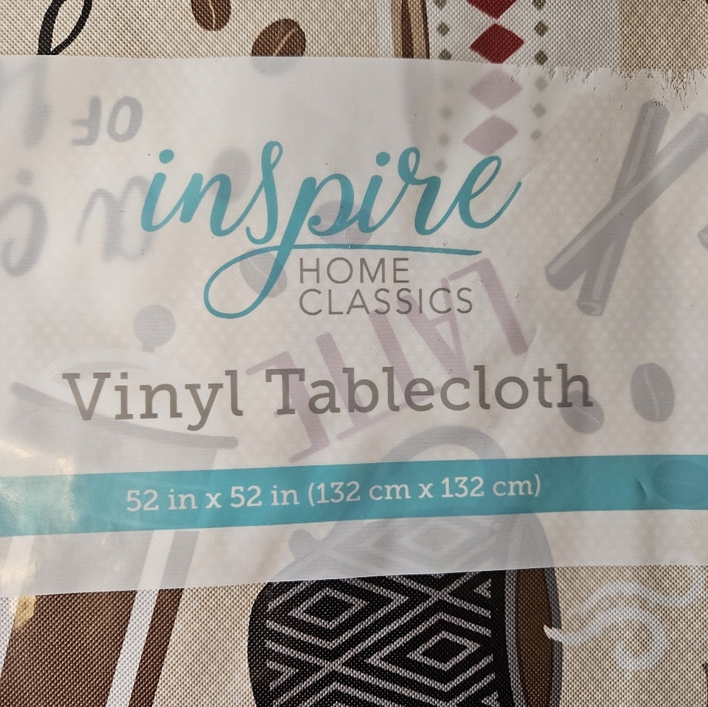 Coffee Themed Pot Holders, Oven Mitts, And Tablecloth NEW - Picture 7 of 9
